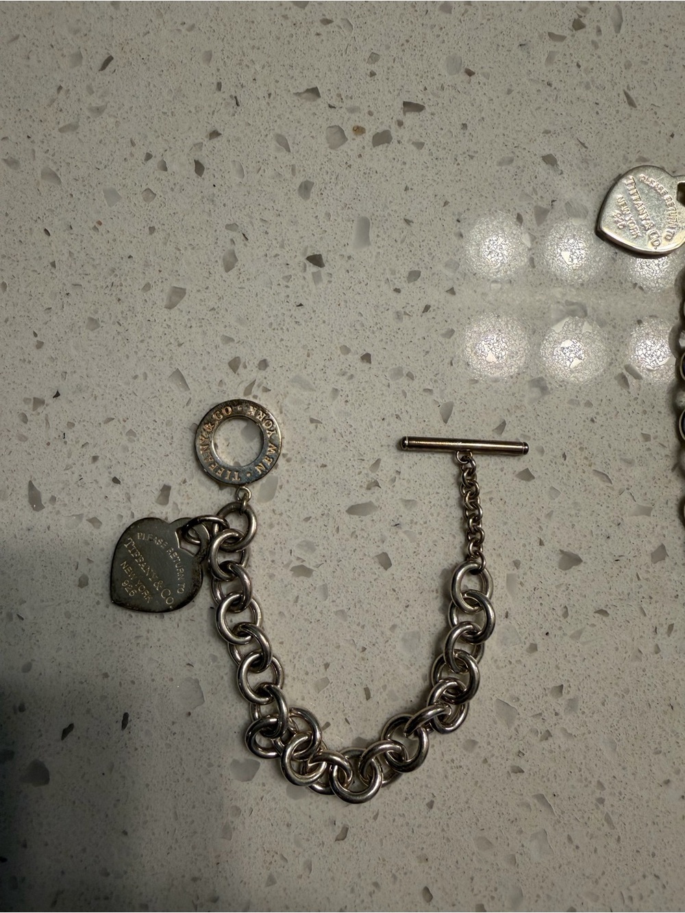 Tiffany & Co. Silver Toggle Heart Bracelet only - Picture 3 of 5